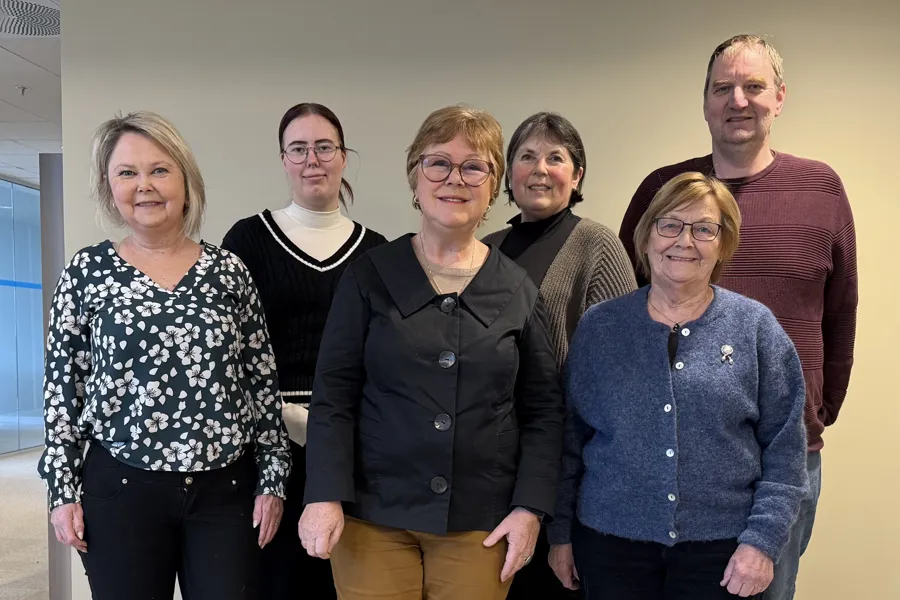 Brukerutvalget for Sykehusapotekene i Midt-Norge: Fra venstre: Mona Sundnes, May-Jorunn Rødsjø, Kirsten Paasche, Evy Svanemsli, Ingri Løset og Lars Morten Lersveen.